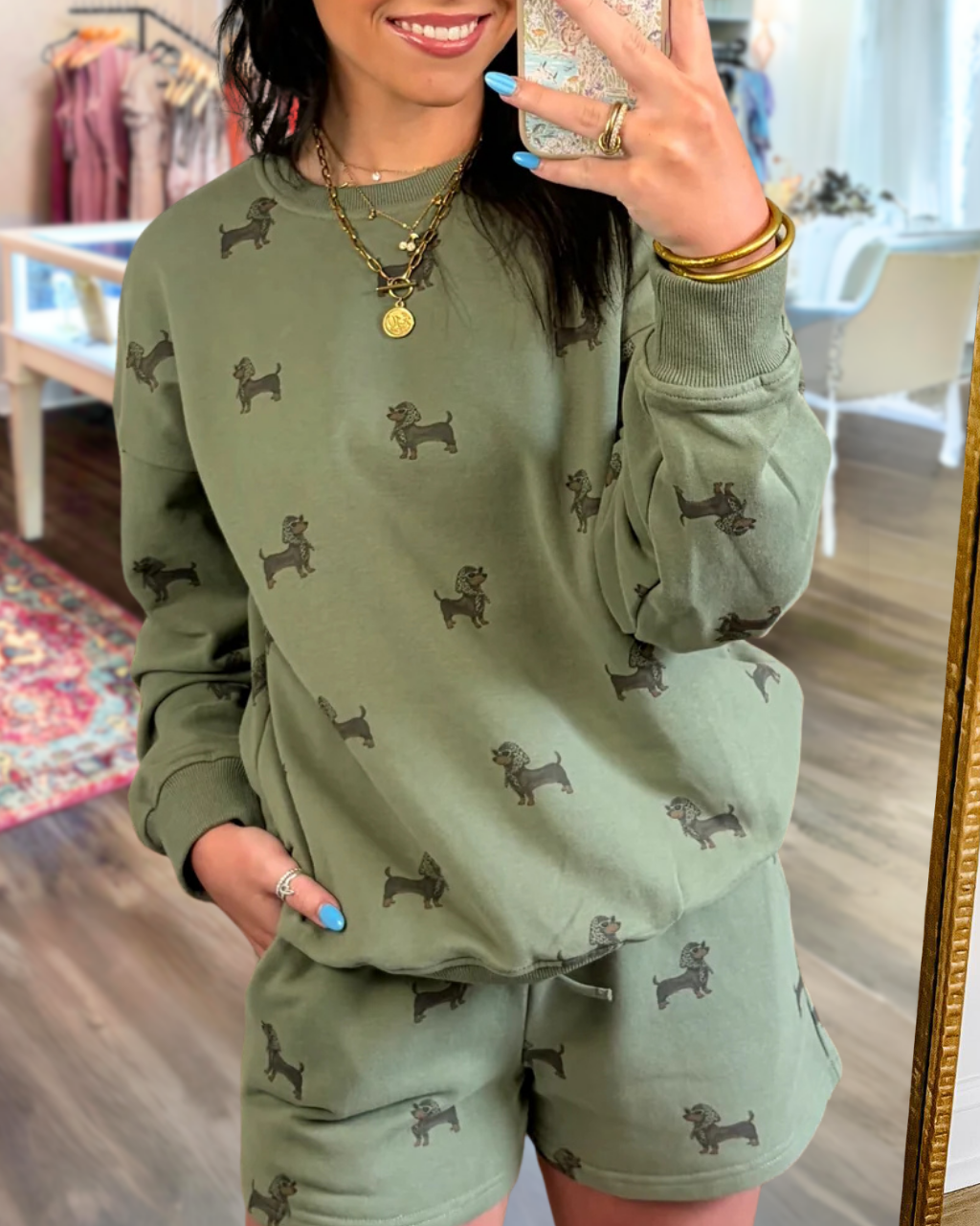 Unique Dachshund Print Set