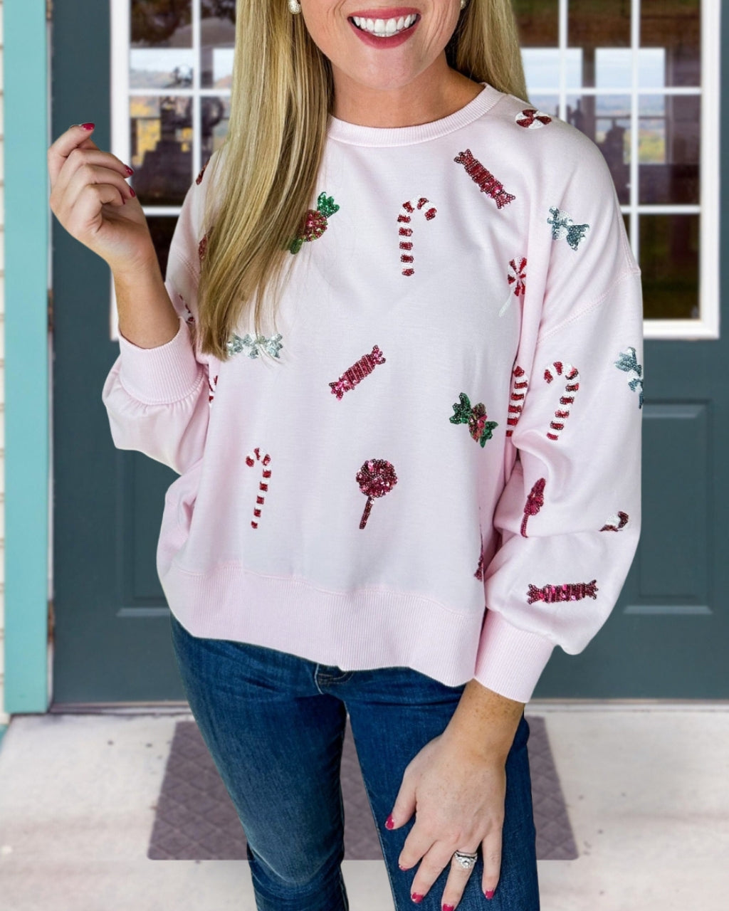 Delicious Candy Sequins Sweatshirt