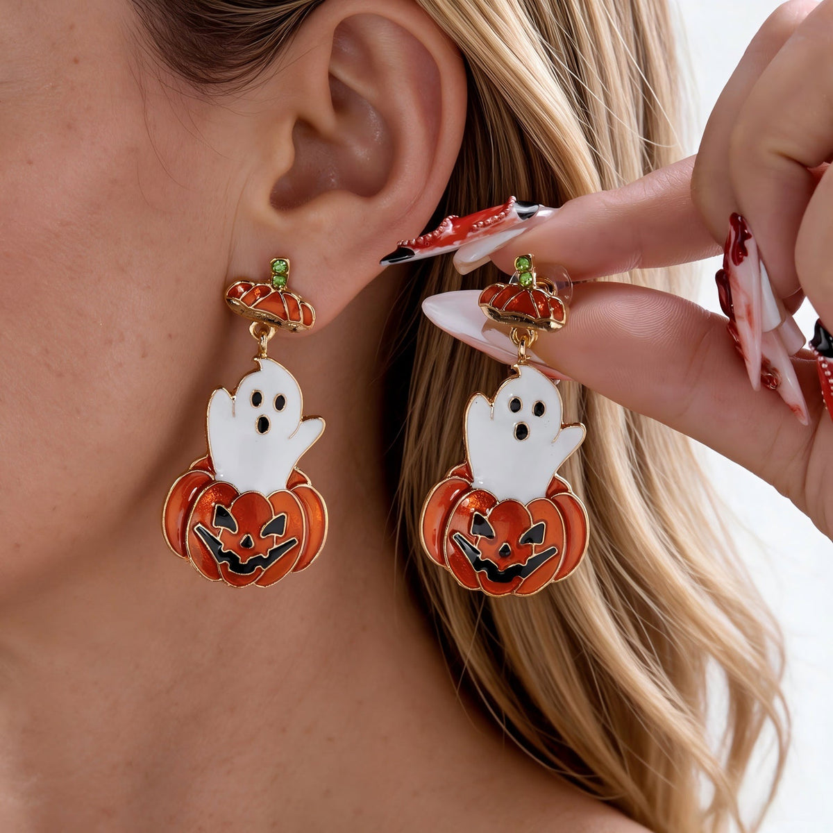 Fun Halloween Pumpkin Earrings