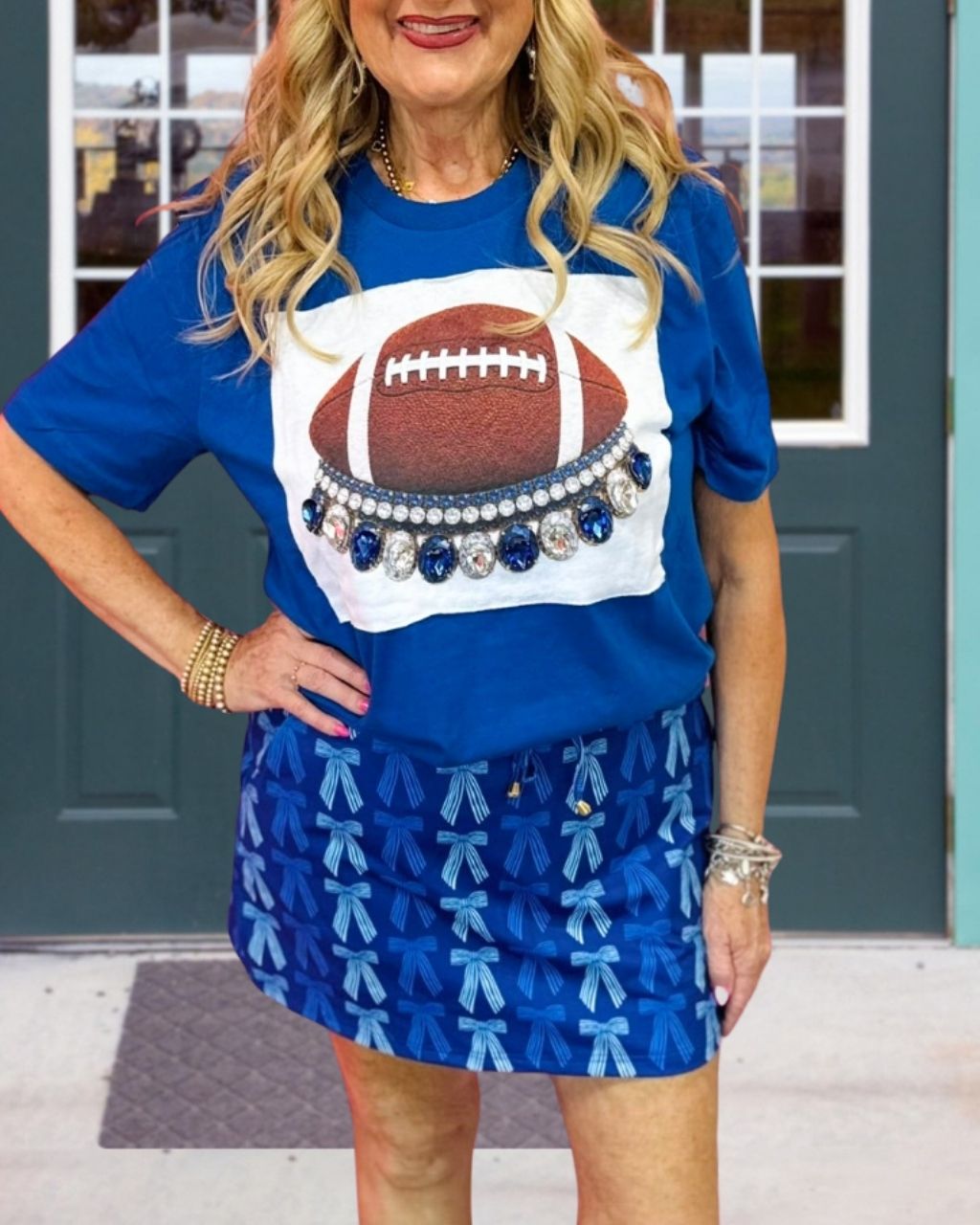 Football Gemstone Print Tee