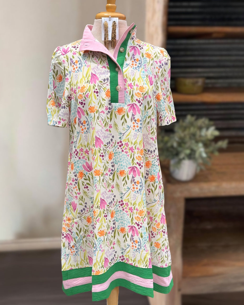 Fresh Floral Mini Dress