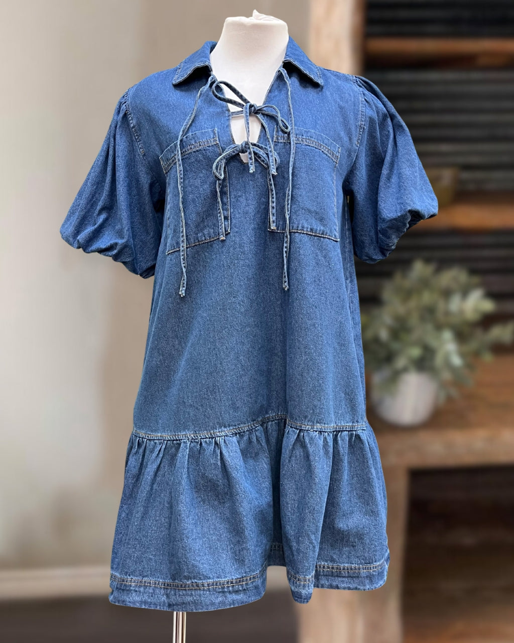 Stylish Denim Mini Dress