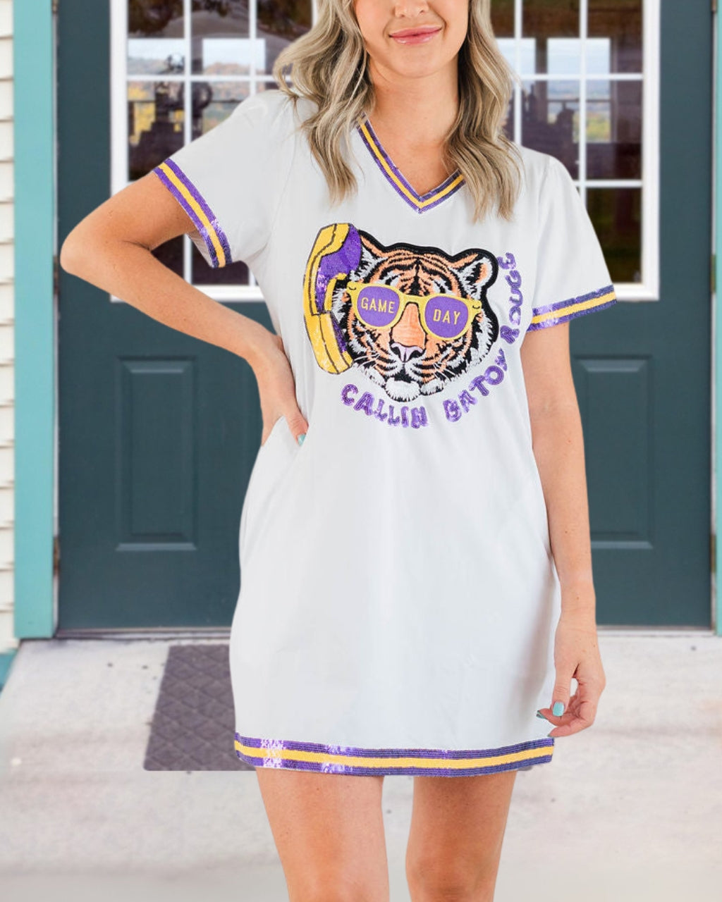 Callin Tiger Sequin Dress
