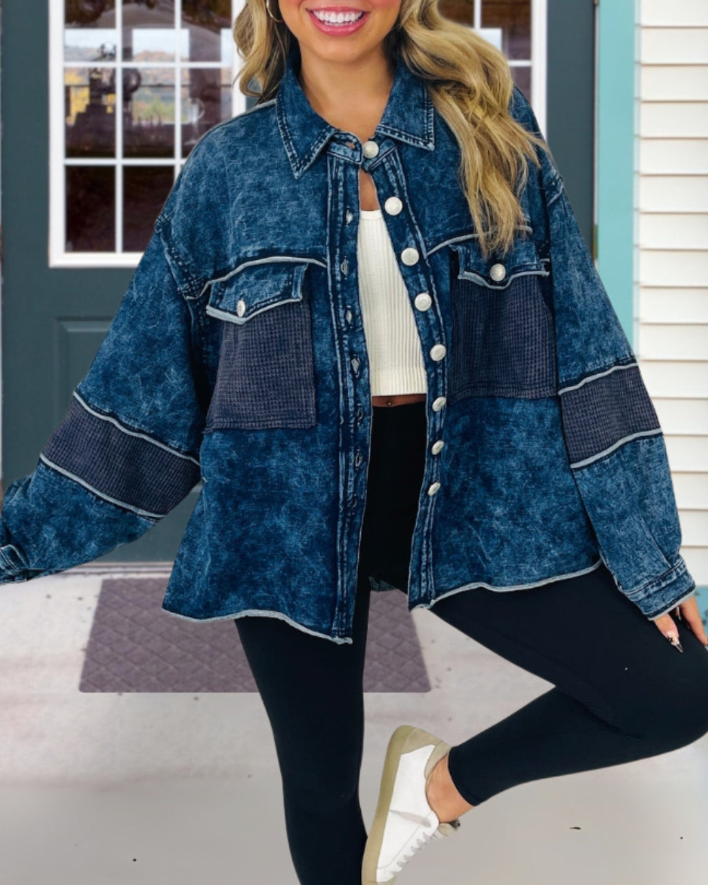 Vintage Textured Denim Jacket