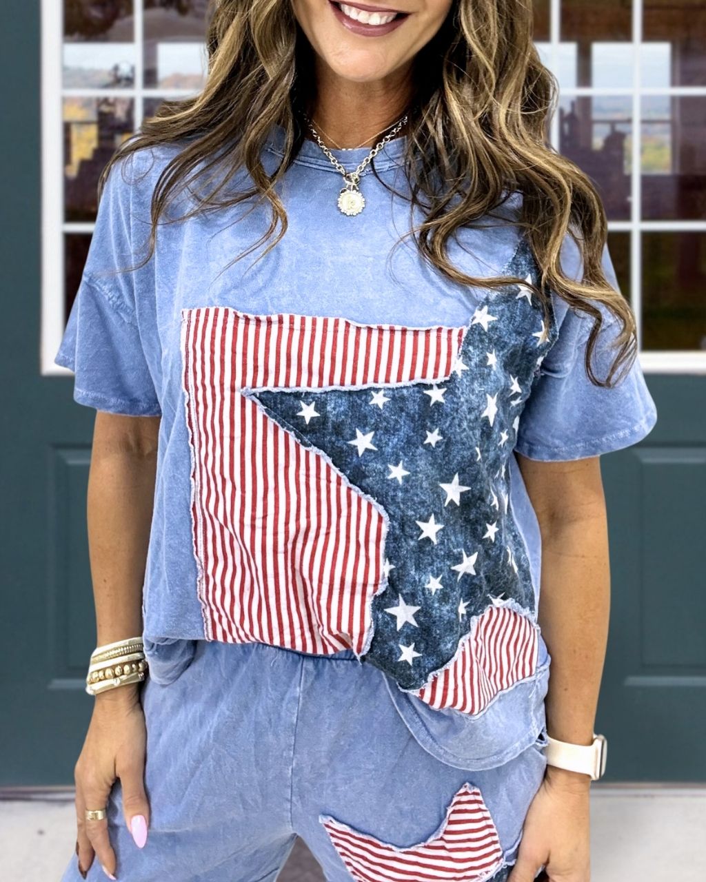 Independence Day Star Distressed T-Shirt