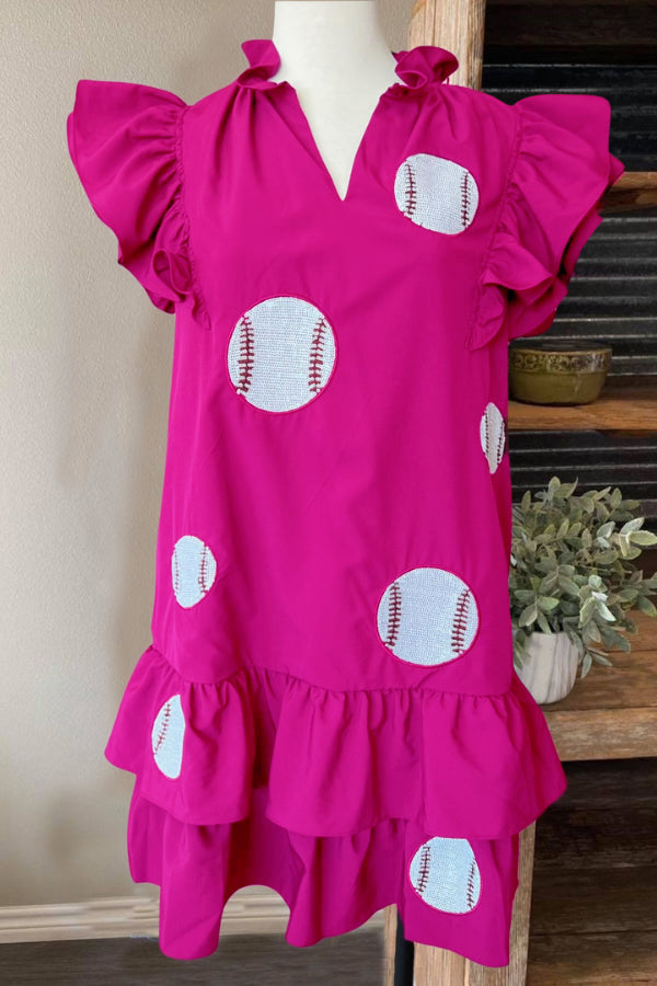 Baseball Fan Sequin Dress