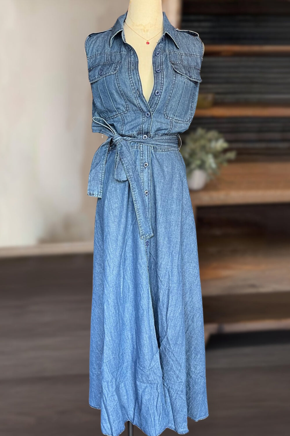 Day Out Denim Maxi Dress