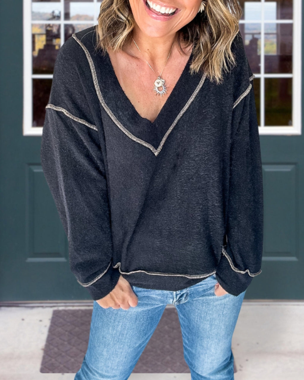 Comfort V Neck Top