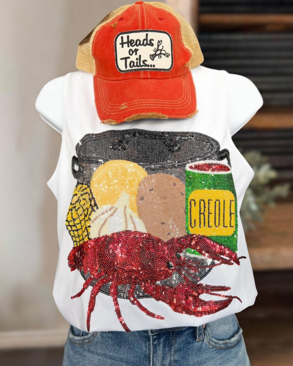 Lobster Feast Sequin Vest