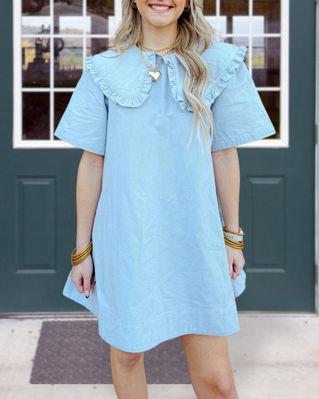 Peter Pan Collared Mini Dress