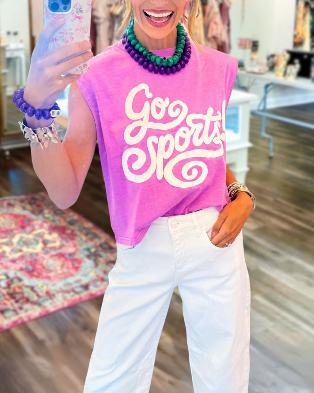 Cropped Game Day Muscle Tee