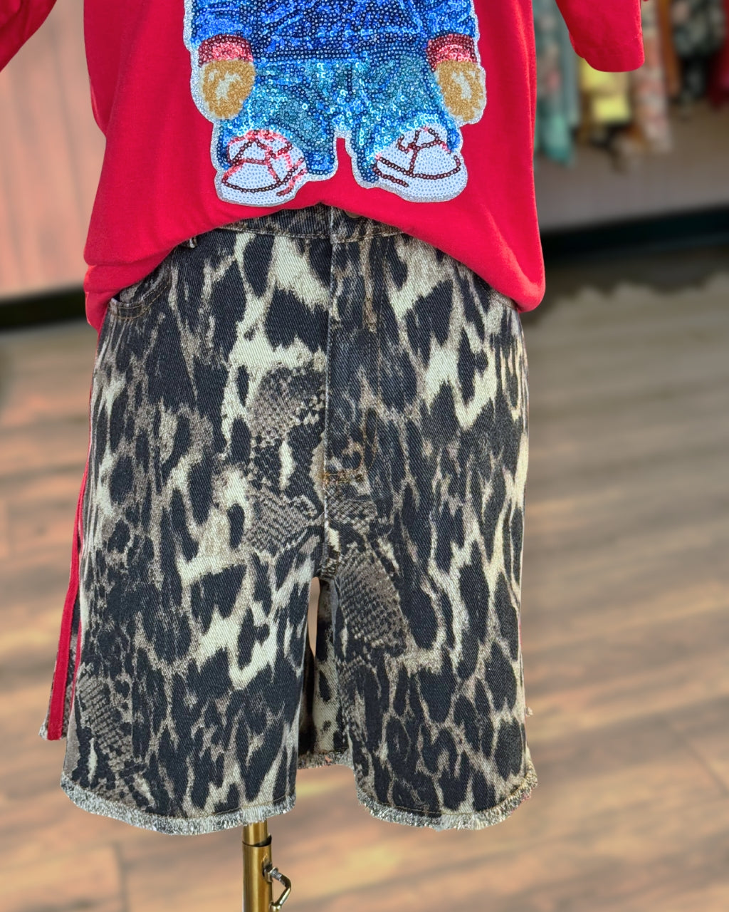 Jemma Leopard Shorts