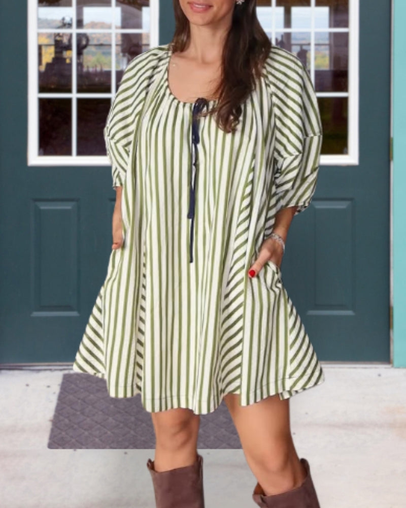 Brighten You Stripe Dress