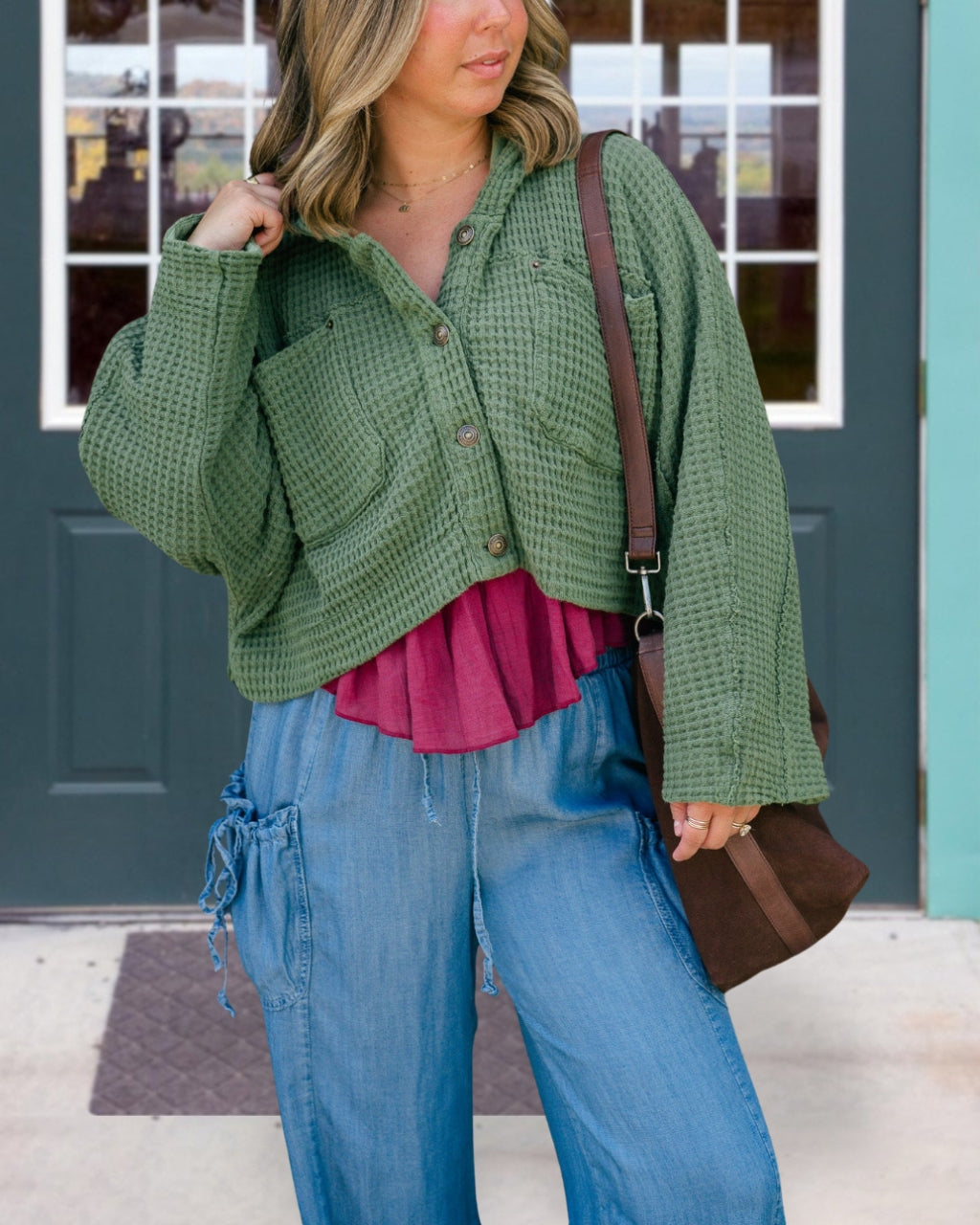 Waffle Loose Top