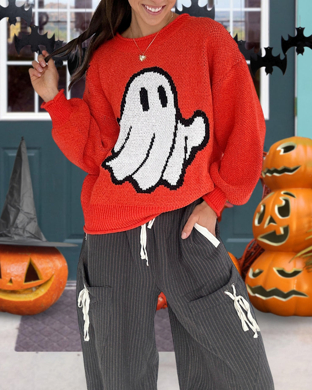 Spooky Cute Ghost Pullover