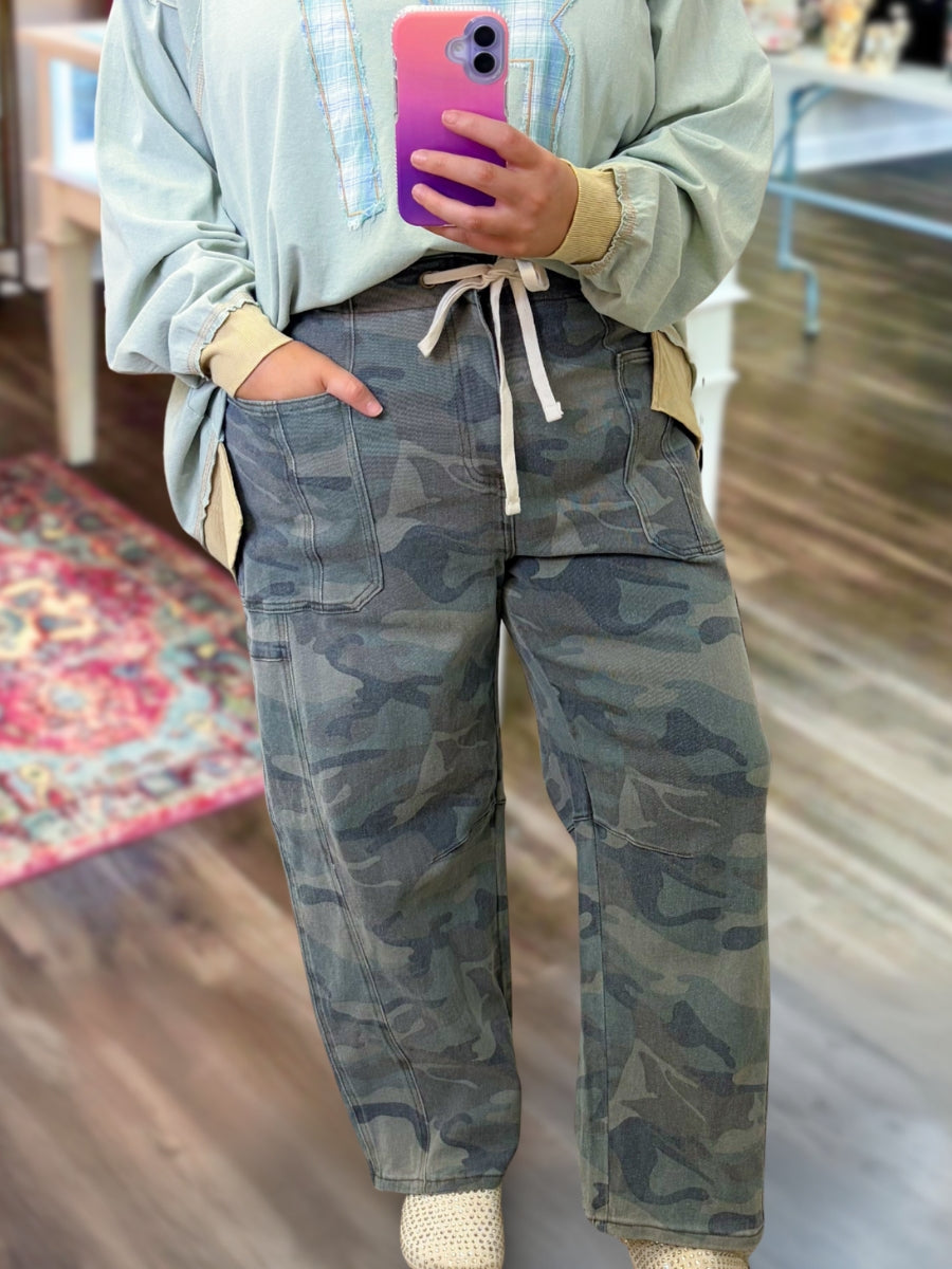 Retro Casual Camouflage Cargo Pants