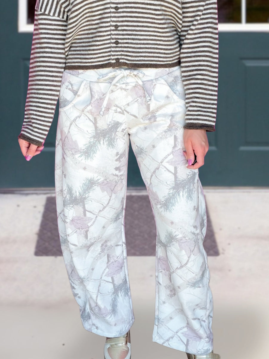 Casual Camo Floral Pants