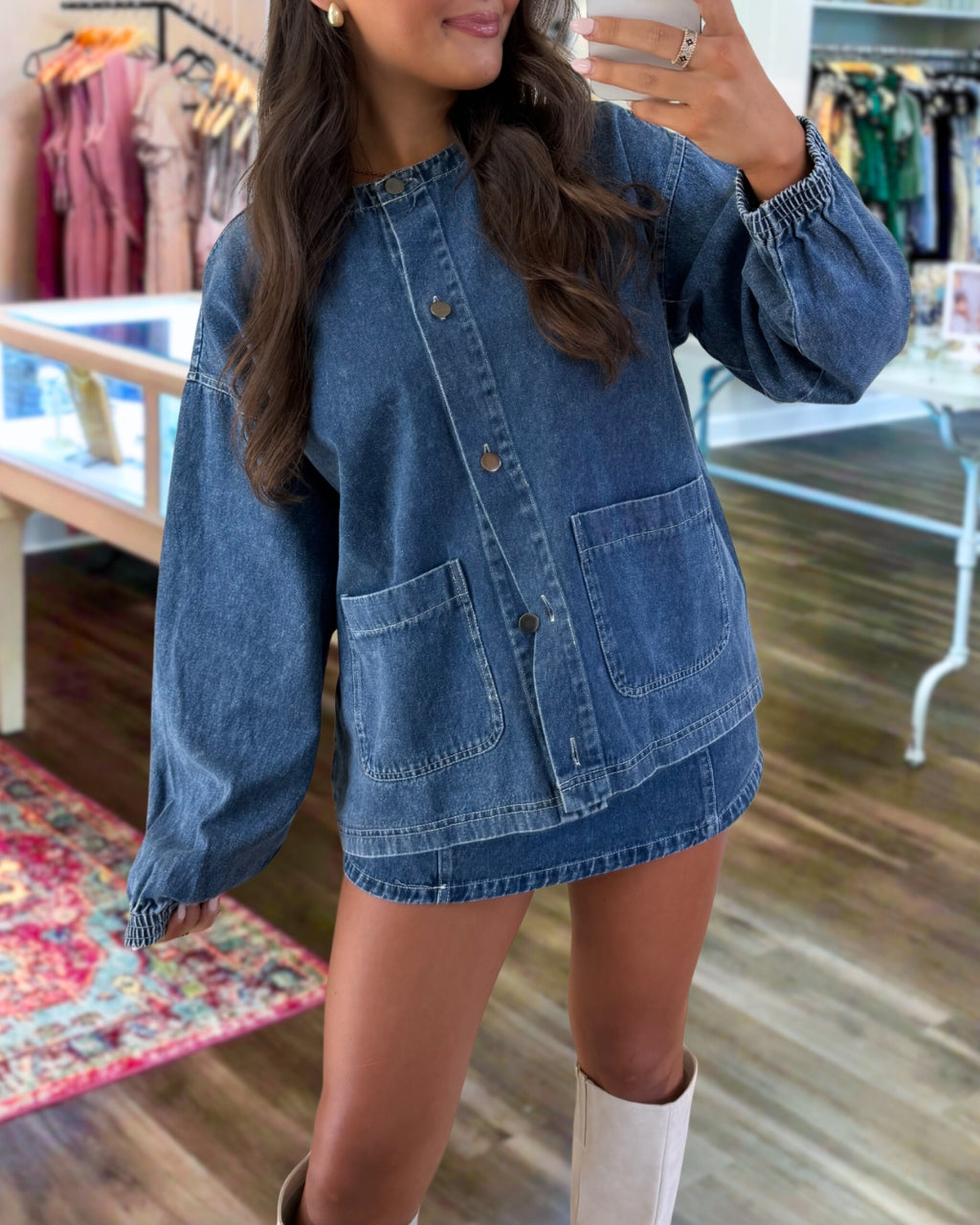 Trendy Oversized Denim Jacket