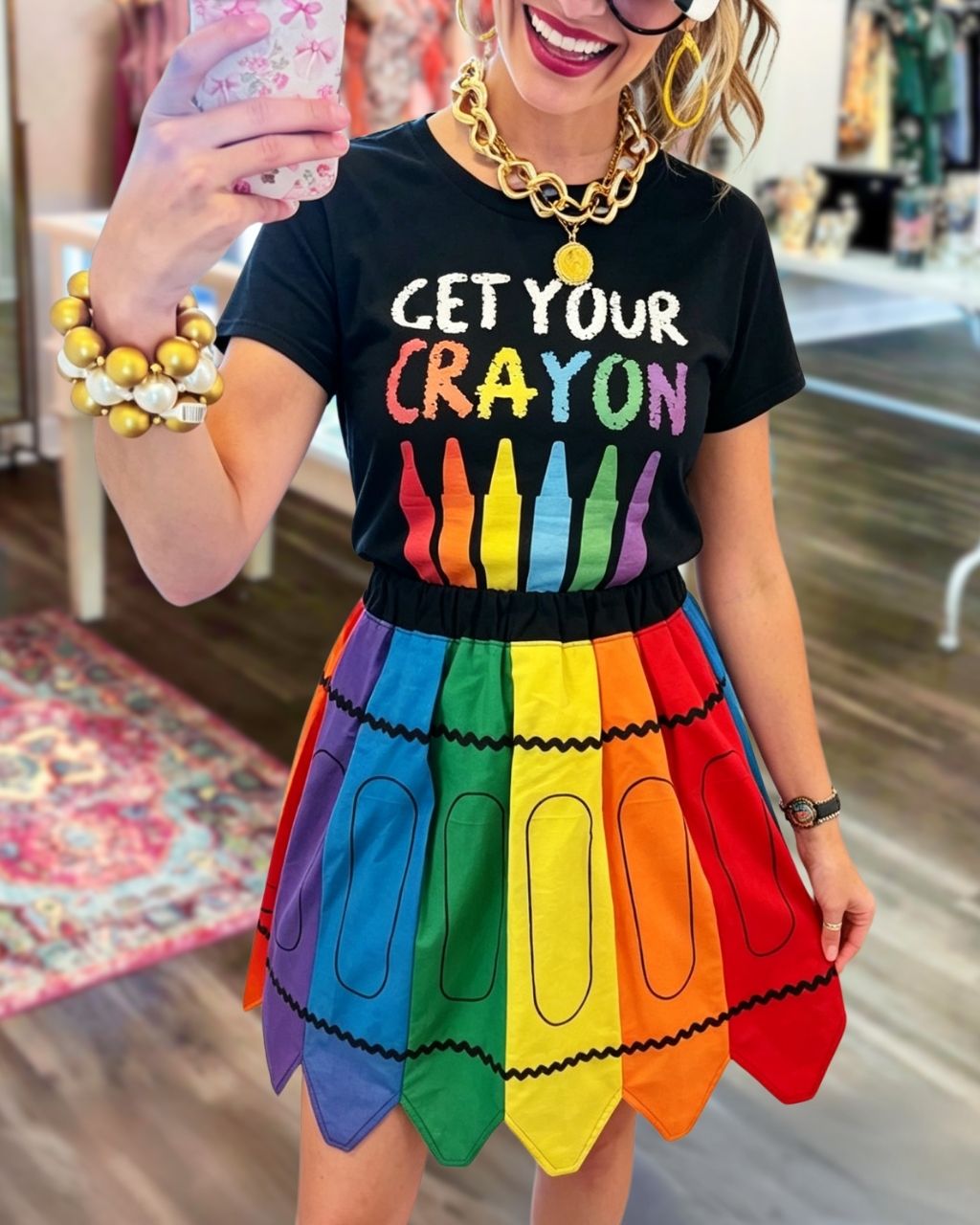 Crayon-style Chic Hem Dress