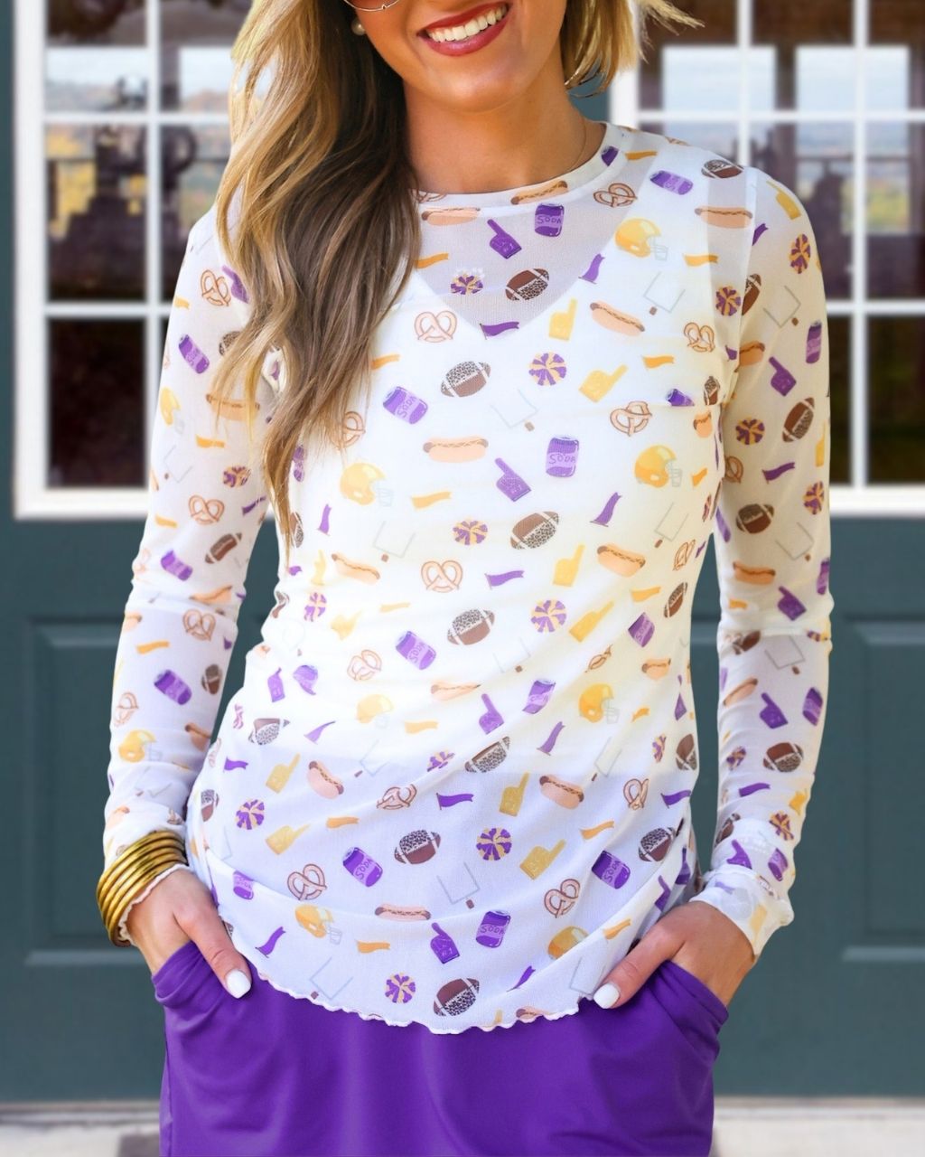 Game Day Football Print Top