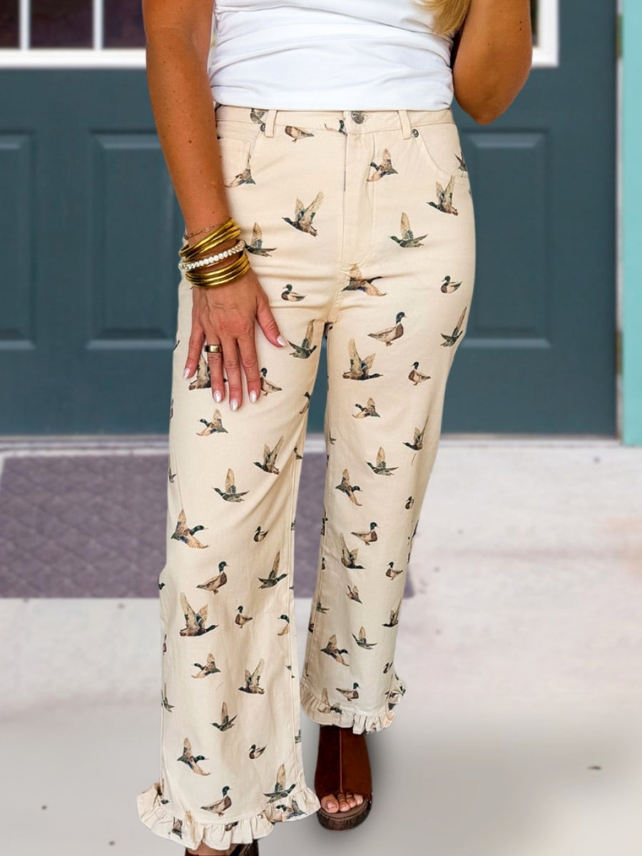 Mallard Duck Patterned Pants