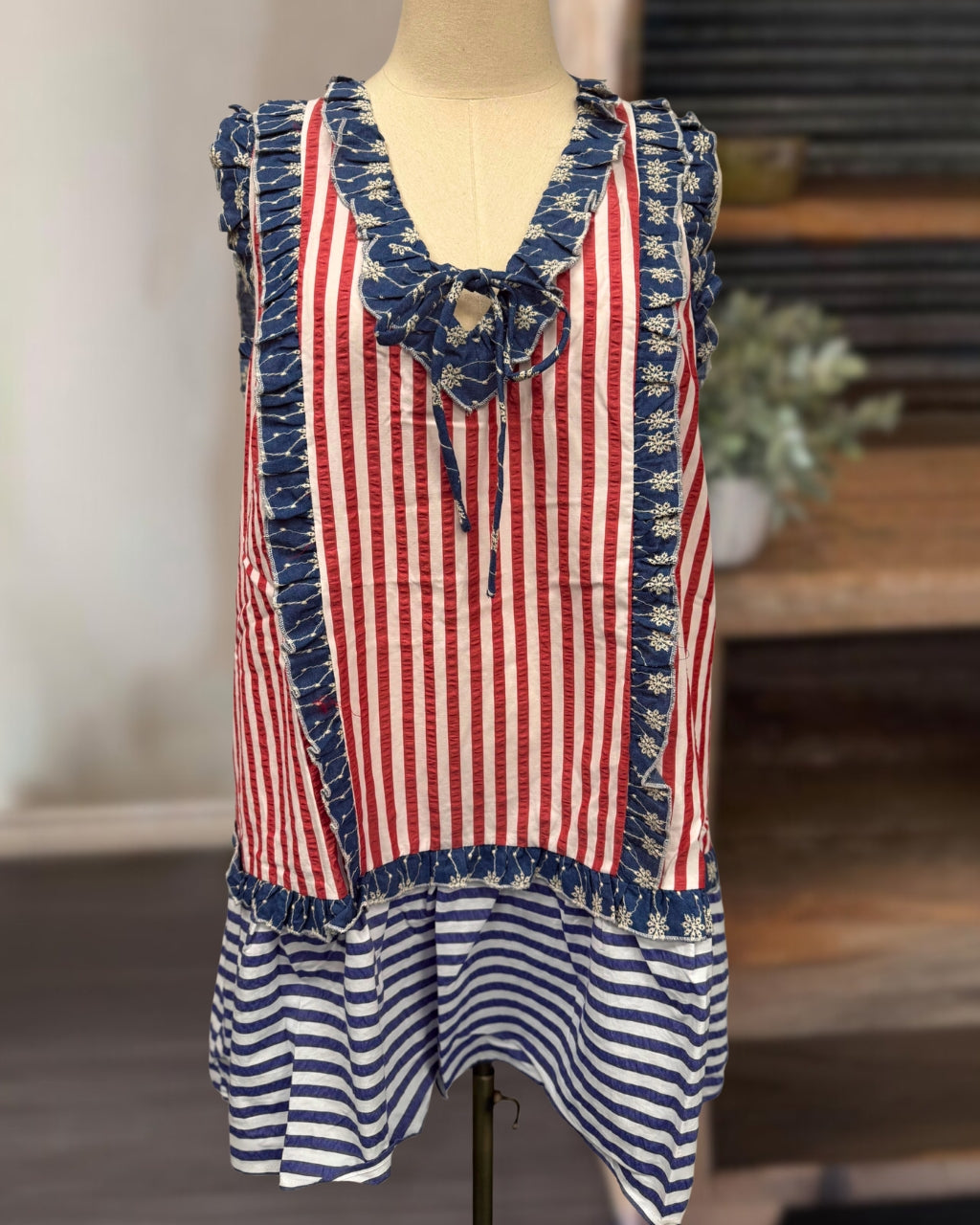 American Flag Striped Dress