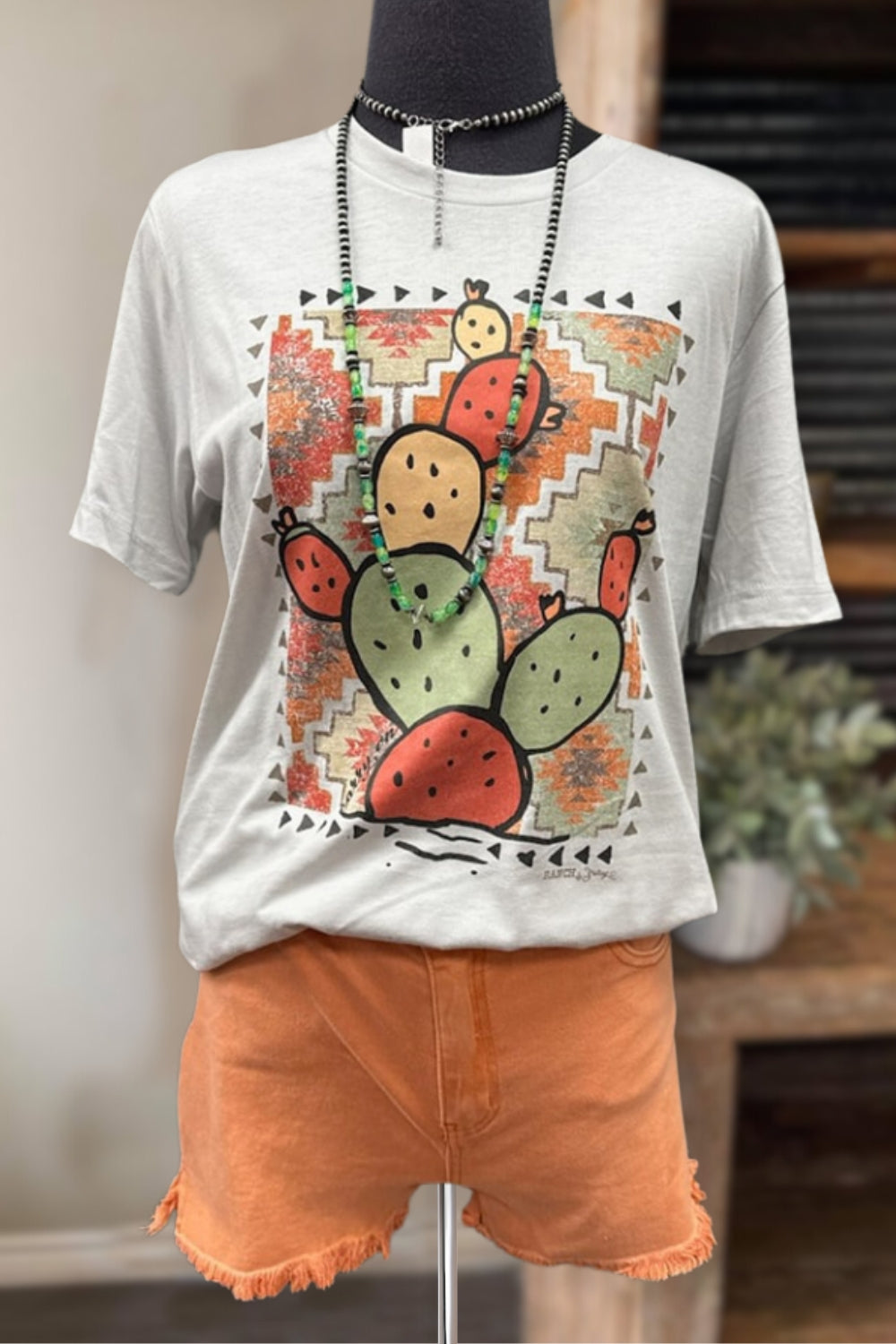 Aztec & Cactus Graphic Tee