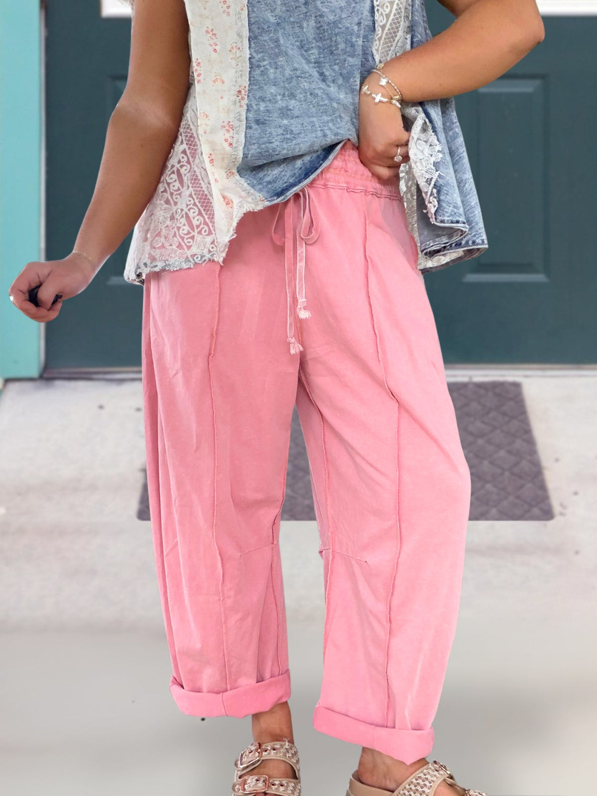 Unique Reverse Stitched Pants
