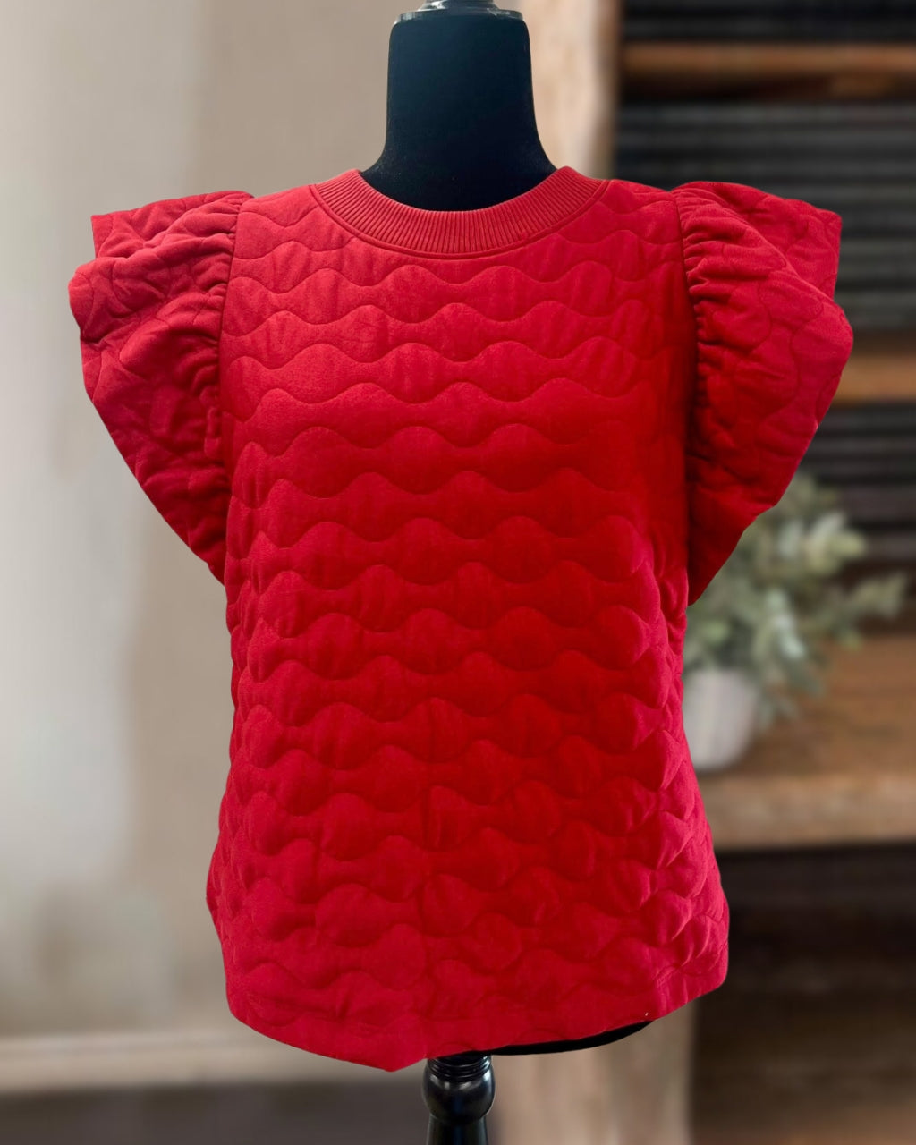 Wave Texture Quilted Top