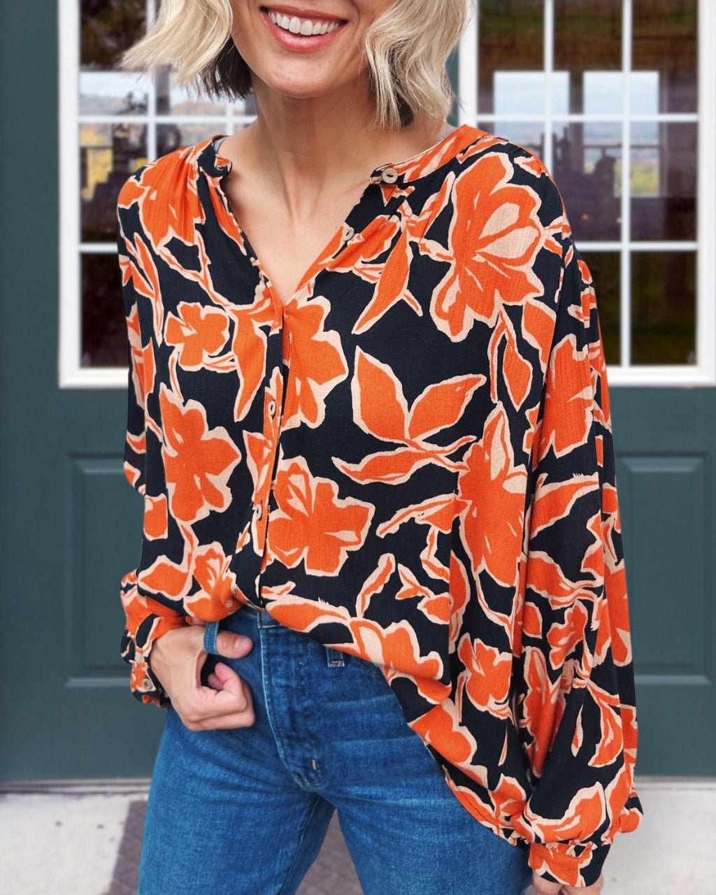 Vibrant Color Blouse