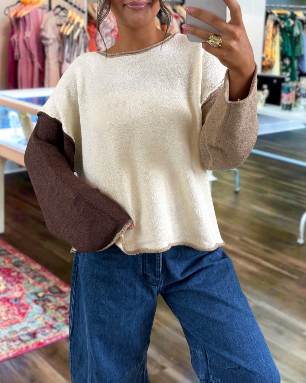 Fashionable Color Blend Pullover