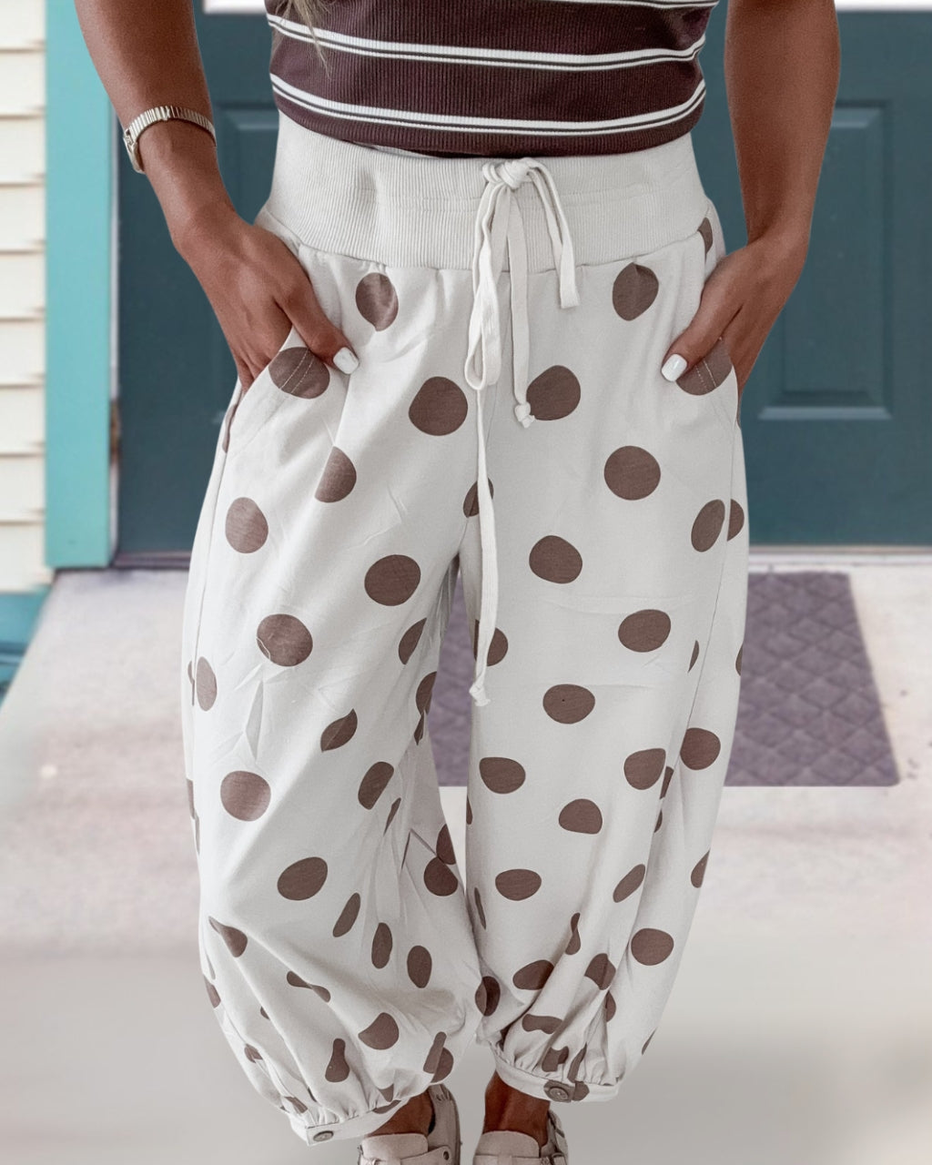 Polka Dot Jogging Pants