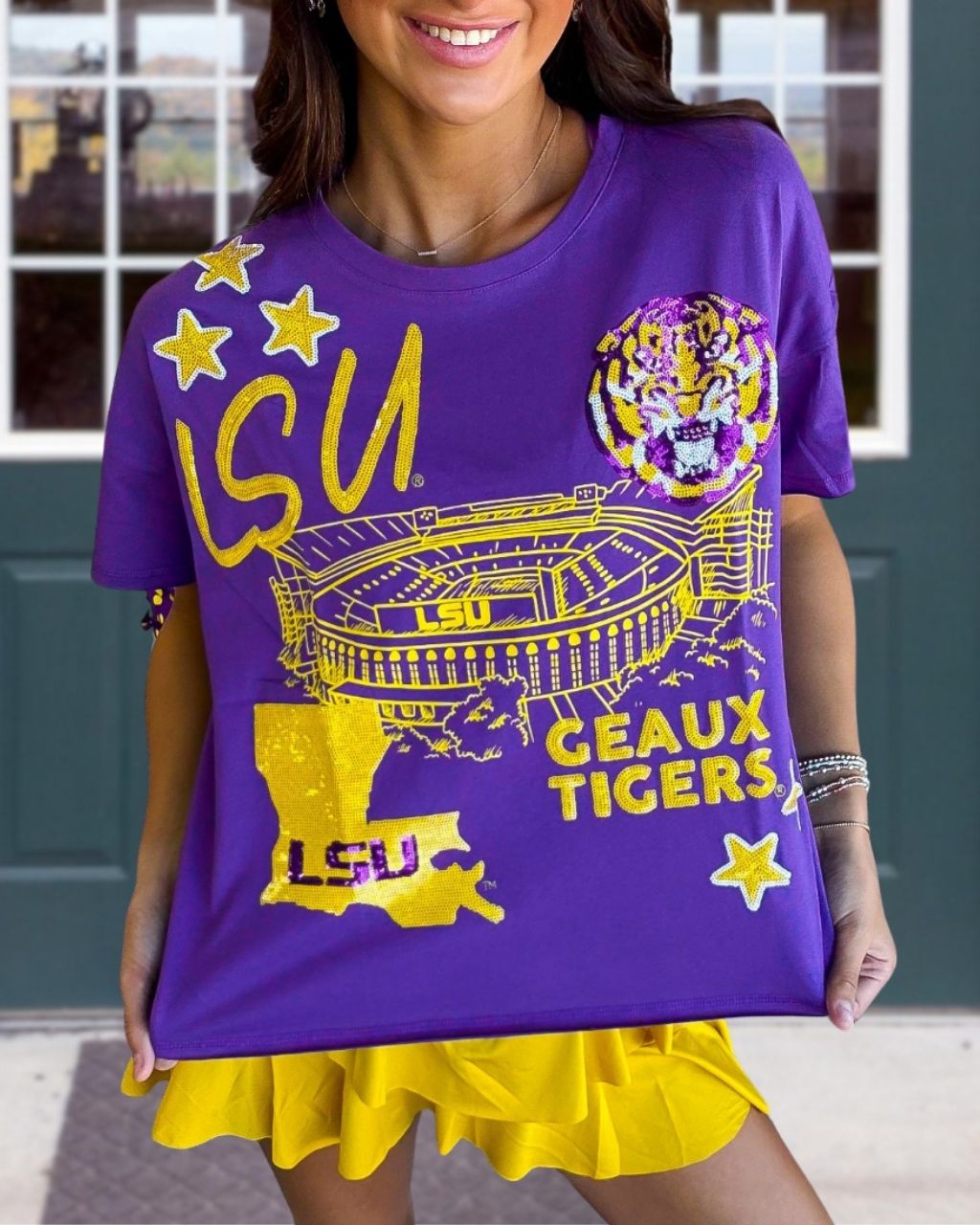 Tiger Sequin Game Day T-Shirt