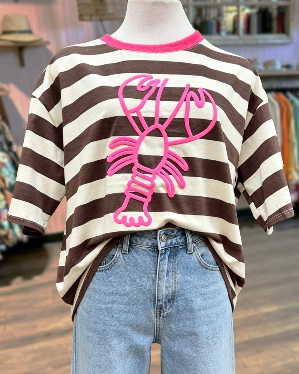 3D Lobster Stripe Tee