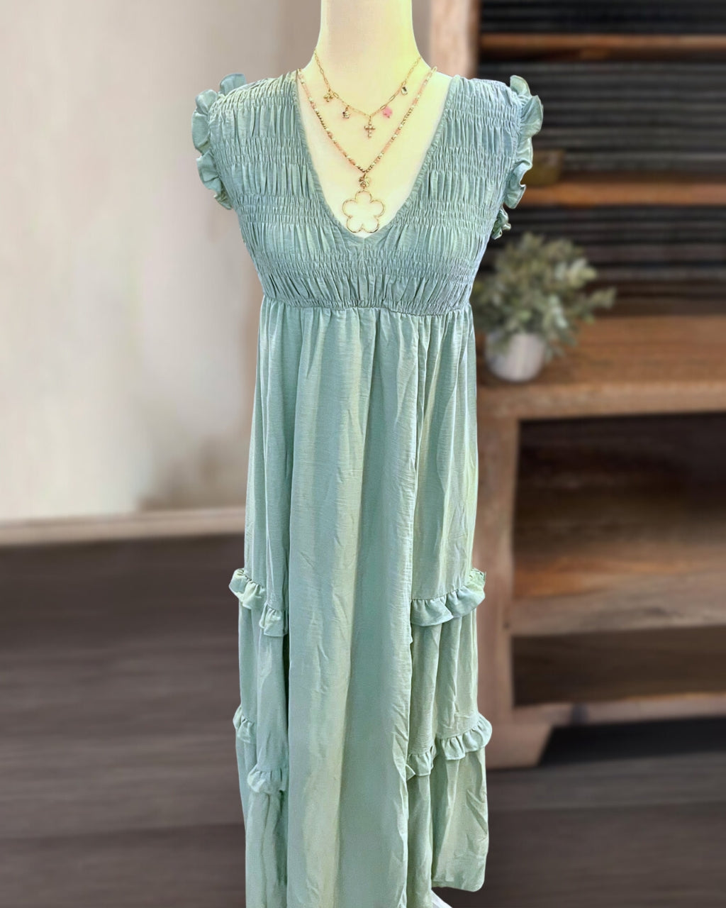 Ann Linen Maxi Dress