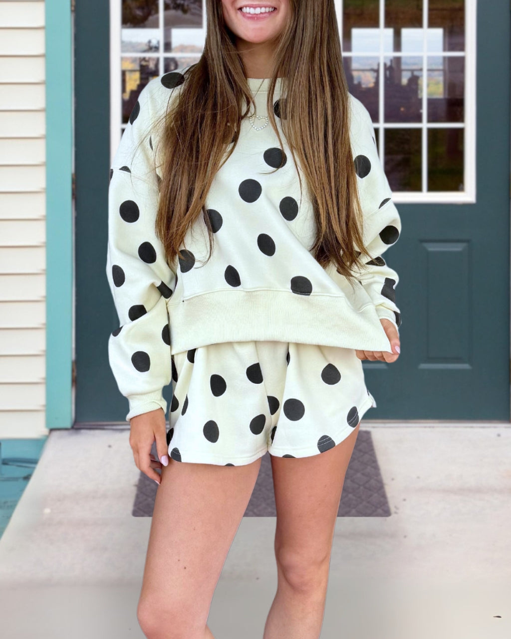 Classic Polka Dot Shorts Set