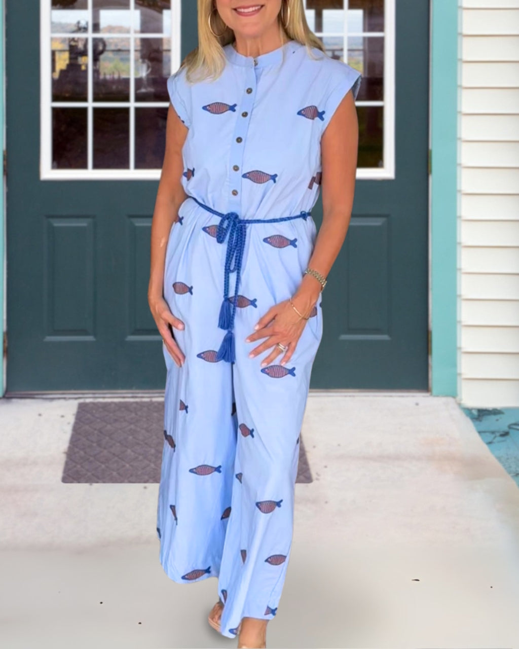 Aquatic Charm Fish Jumpsuit