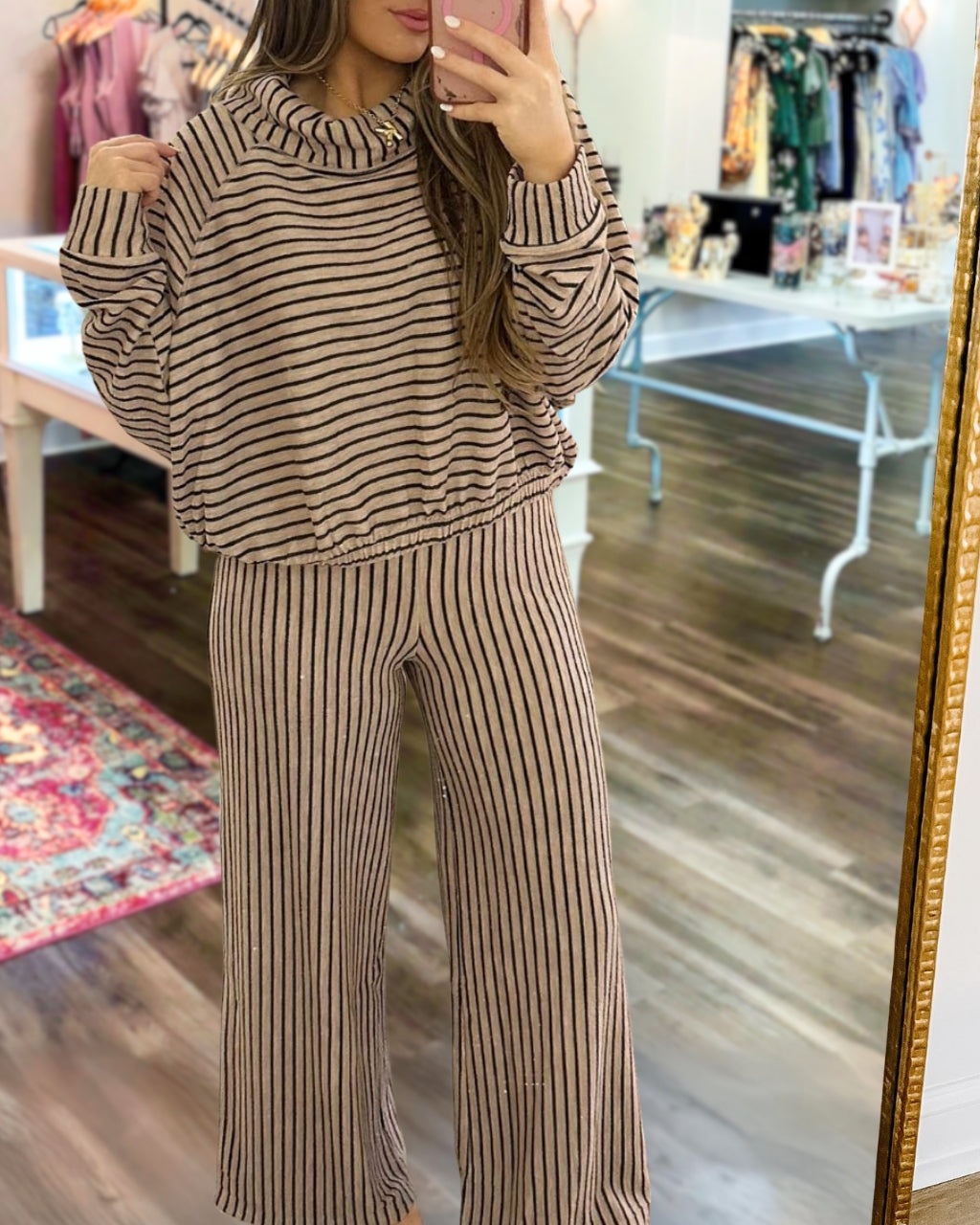 Season Transition Striped Set