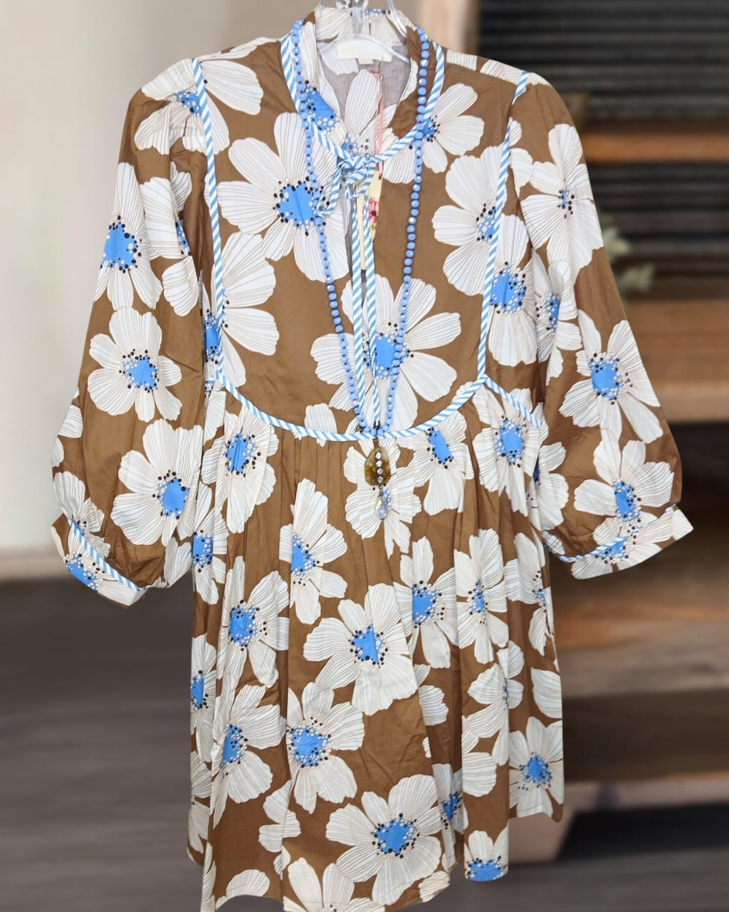 Fresh Floral Satin Mini Dress