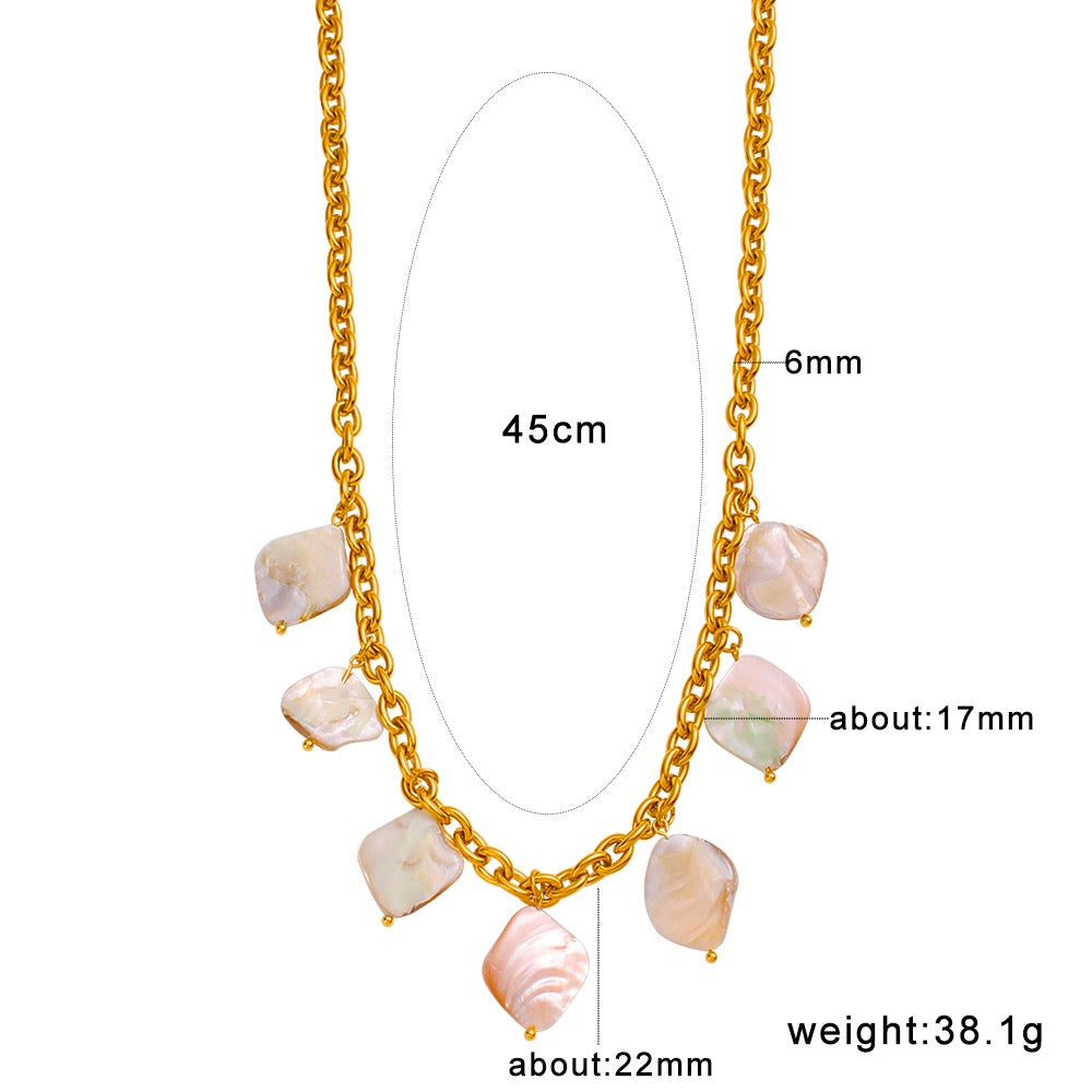 Antique-style Natural Stone Necklace