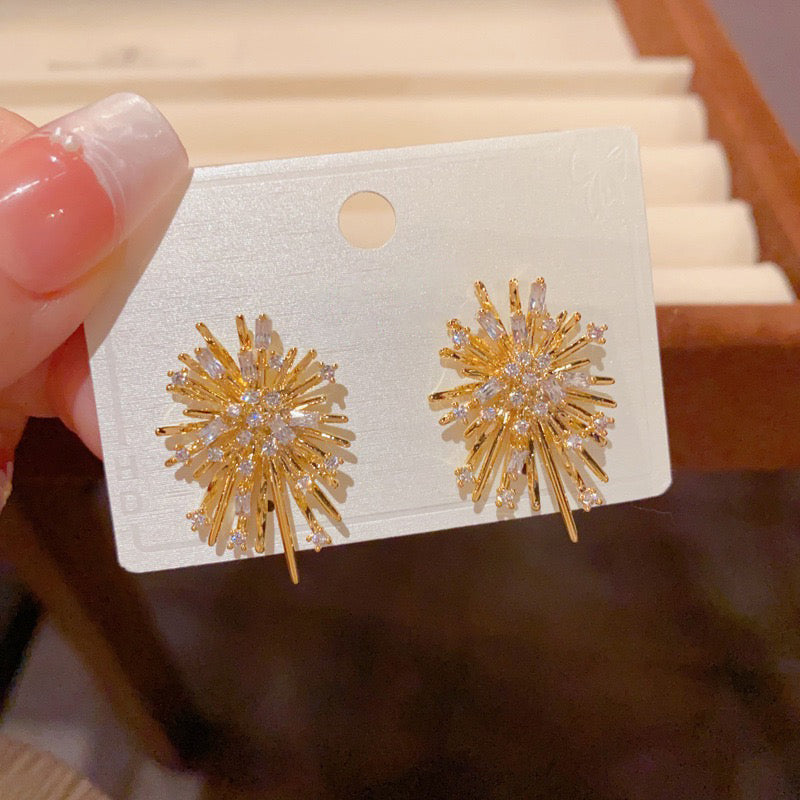 Zircon Firework Earrings
