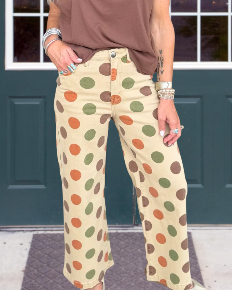 Colorful Polka Dot Pants