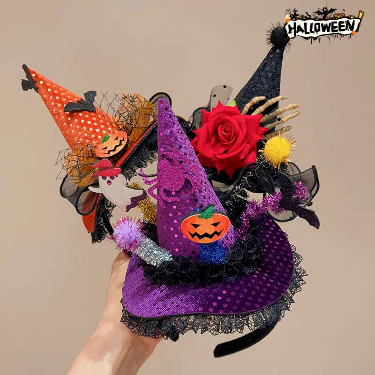 Halloween Pumpkin Hat Headband
