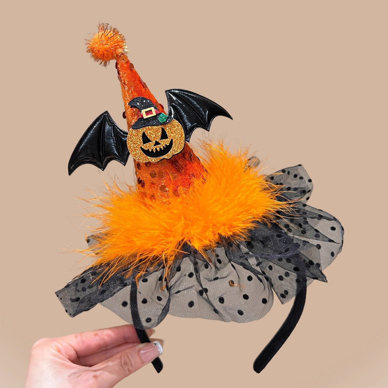 Halloween Pumpkin Hat Headband