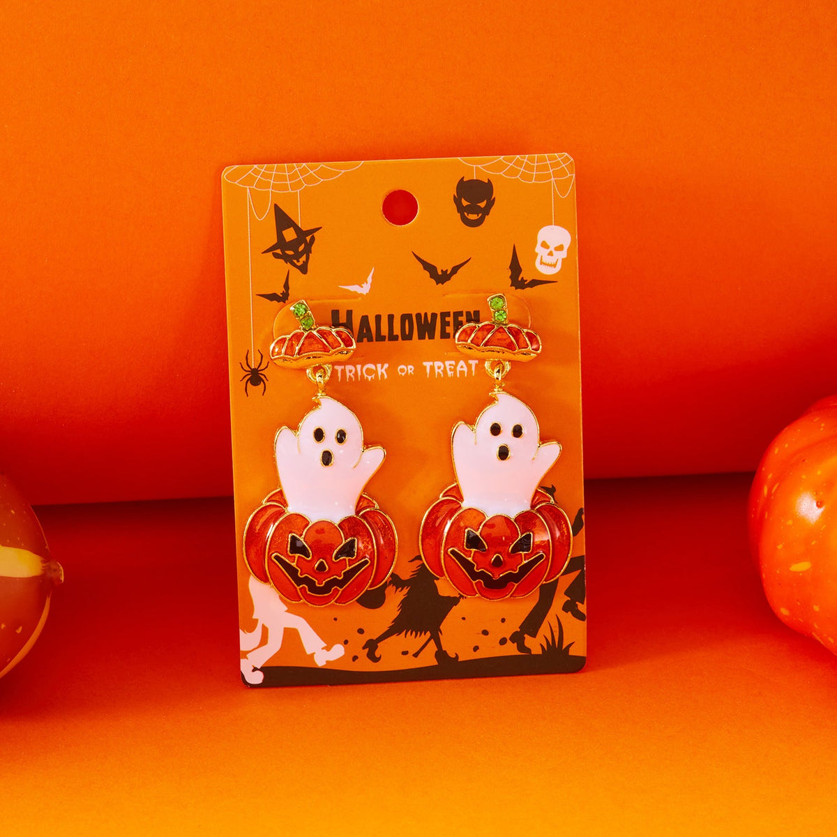Fun Halloween Pumpkin Earrings