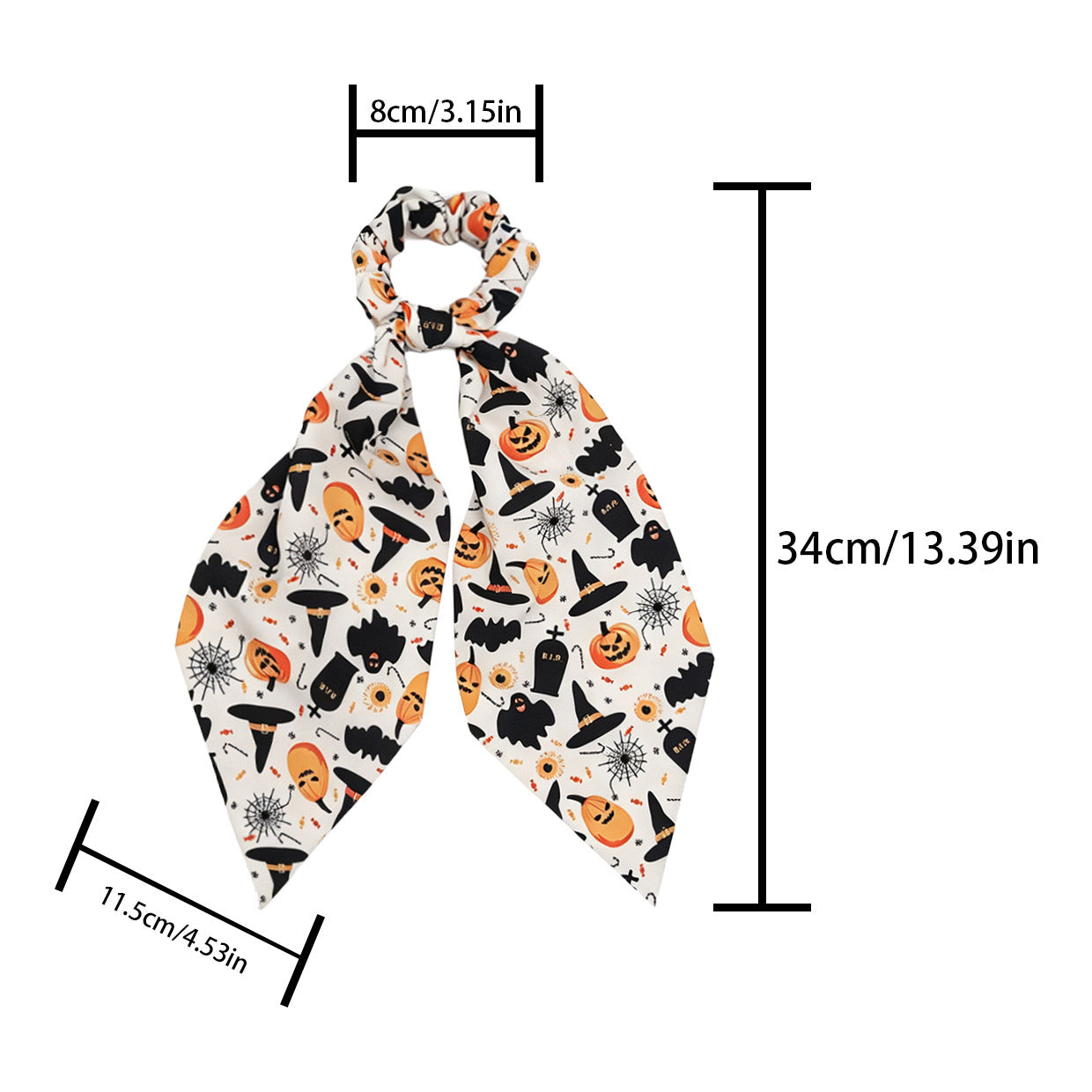 Cute Pumpkin Ghost Hair Tie Ribbon