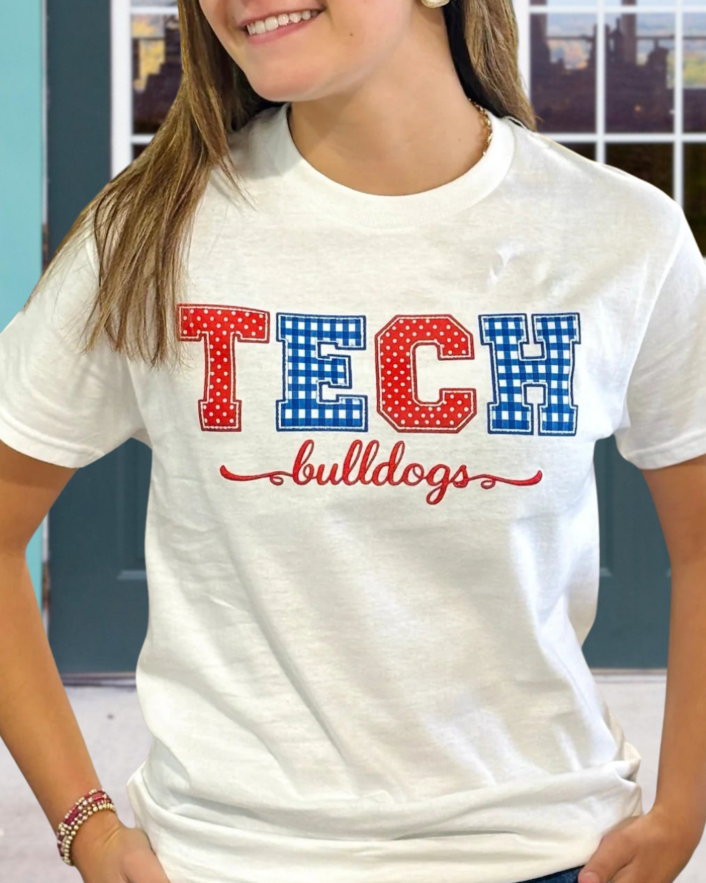 TECH Bulldogs Embroidered T-Shirt
