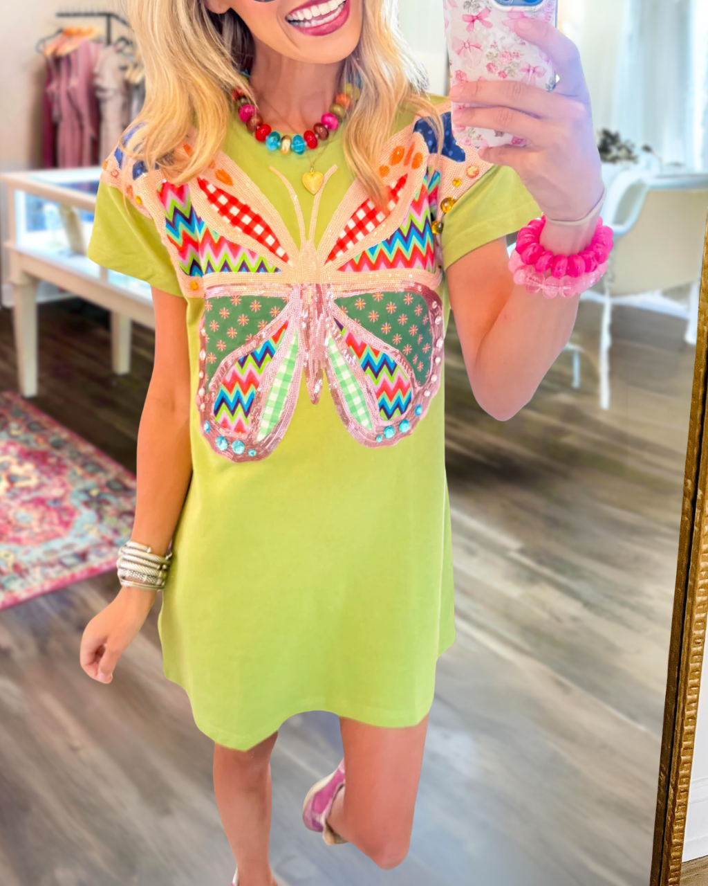Oversized Sparkling Bow Sequin Dress