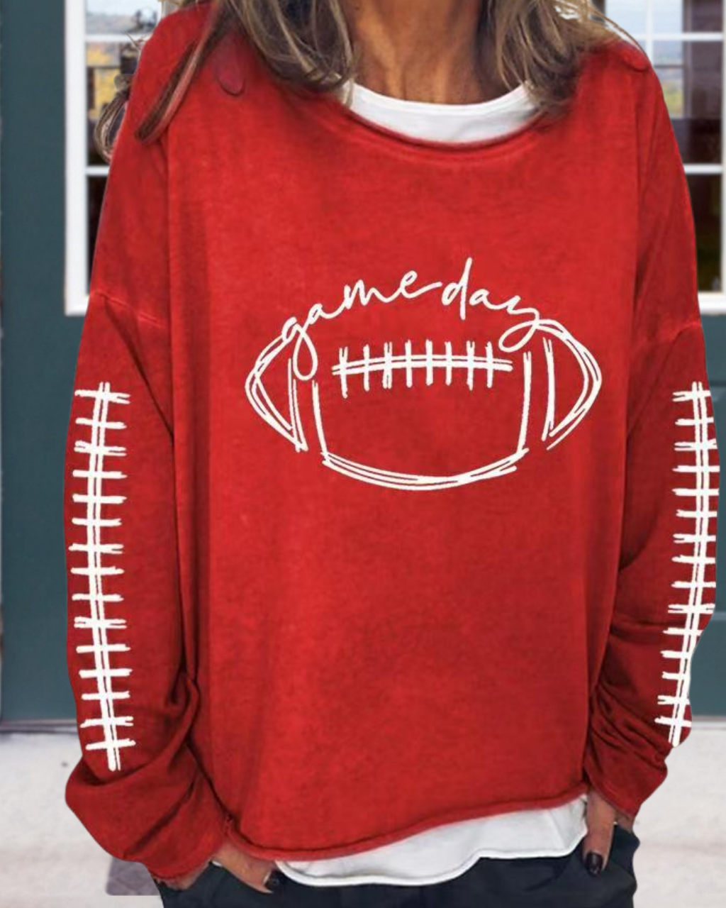 Football Matchday Embroidered Sweatshirt