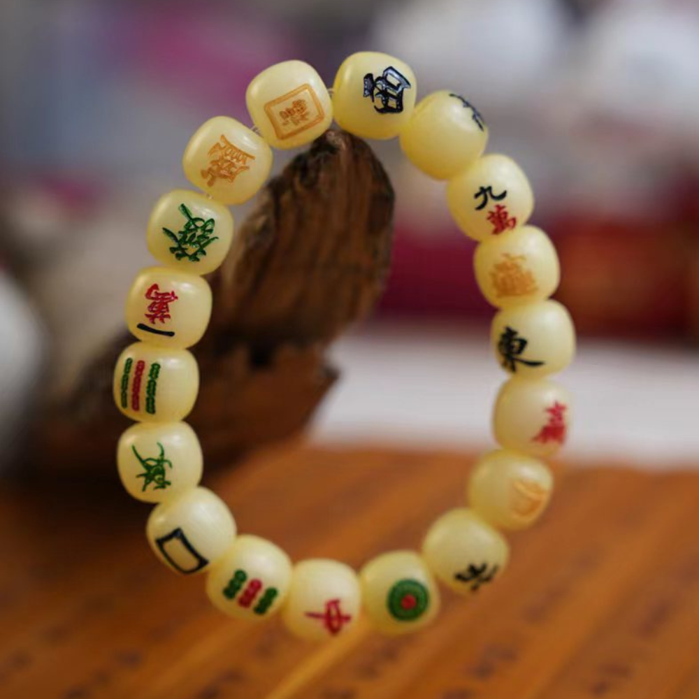 Unique Mahjong Beaded Bracelet